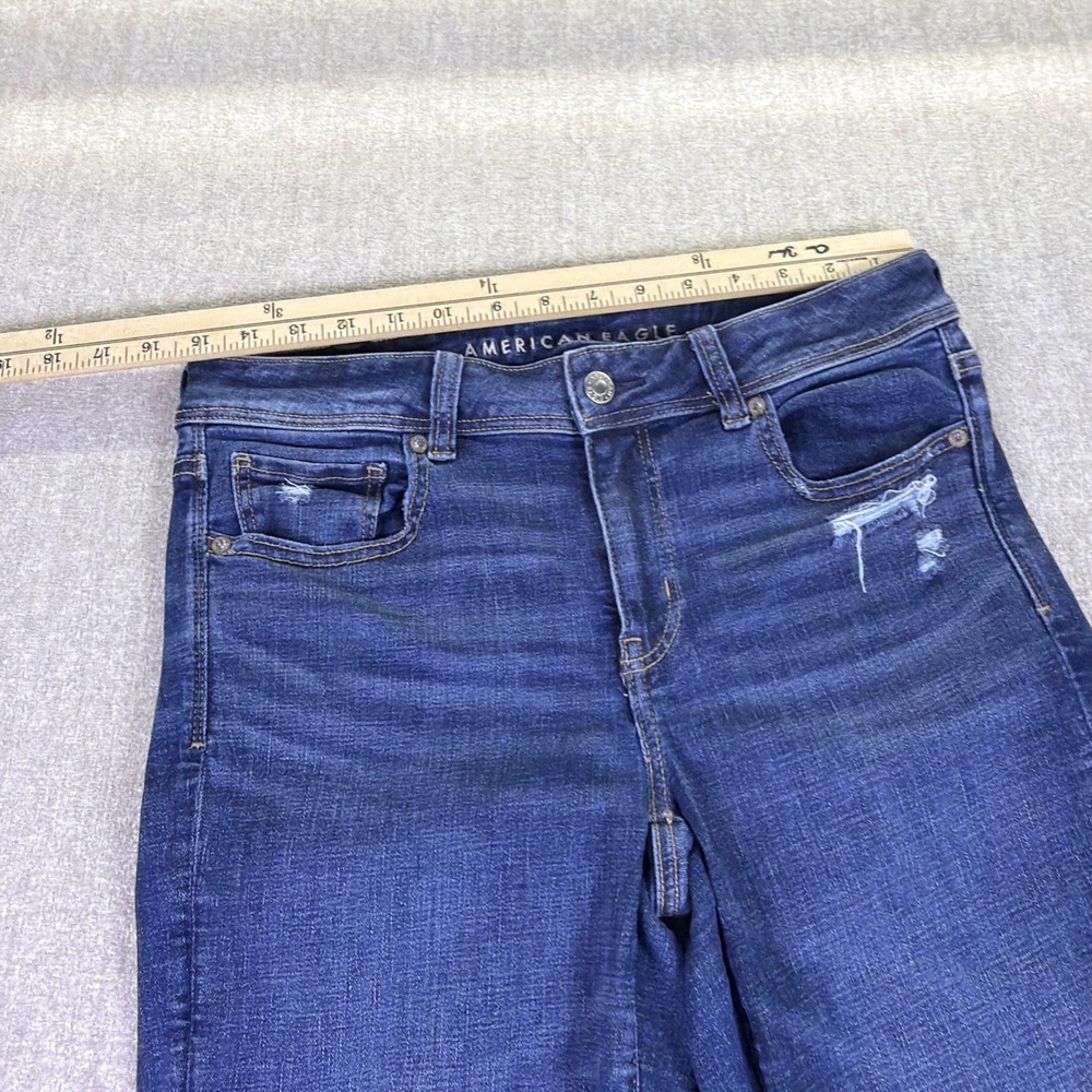 American Eagle Jeans Women Size 8R Kick Boot Next Level Stretch Cowgirl Flare - Picture 5 of 16